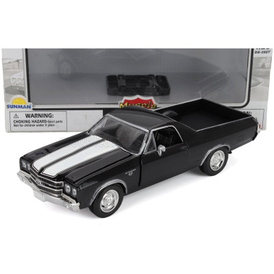 NEWRAY CHEVROLET EL CAMINO SS PICK-UP 1970 - BLACK 1/24