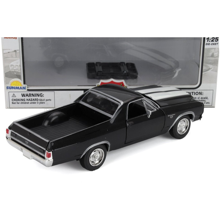 NEWRAY CHEVROLET EL CAMINO SS PICK-UP 1970 - BLACK 1/24
