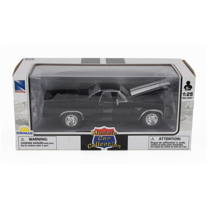 NEWRAY CHEVROLET EL CAMINO SS PICK-UP 1970 - BLACK 1/24