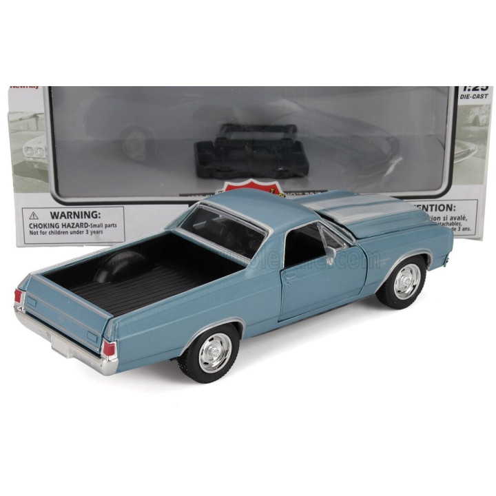 NEWRAY CHEVROLET EL CAMINO SS PICK-UP 1970 - LIGHT BLUE MET 1/24