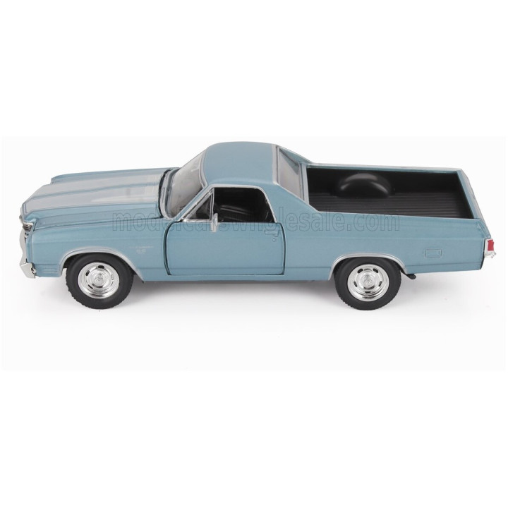 NEWRAY CHEVROLET EL CAMINO SS PICK-UP 1970 - LIGHT BLUE MET 1/24