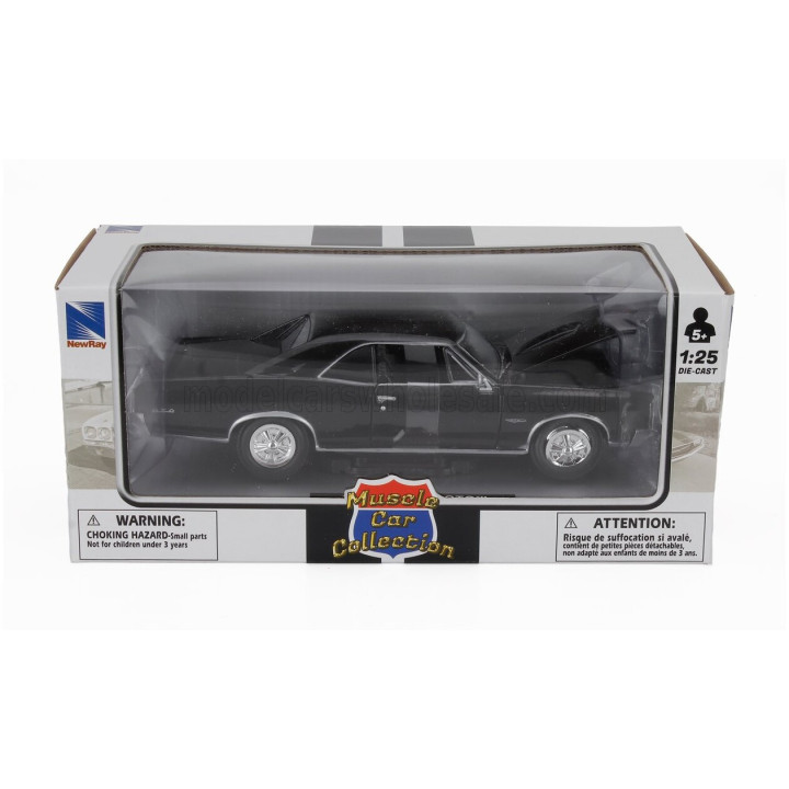 NEWRAY PONTIAC GTO 1966 - BLACK 1/24