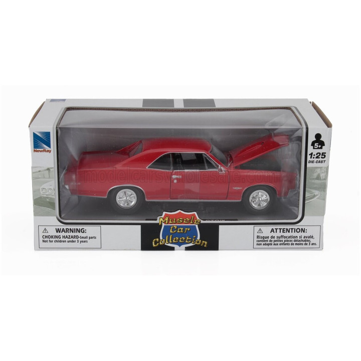 NEWRAY PONTIAC GTO 1966 - RED 1/24