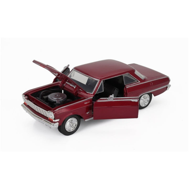 NEWRAY CHEVROLET CHEVY NOVA SS 1964 - RED MET 1/24
