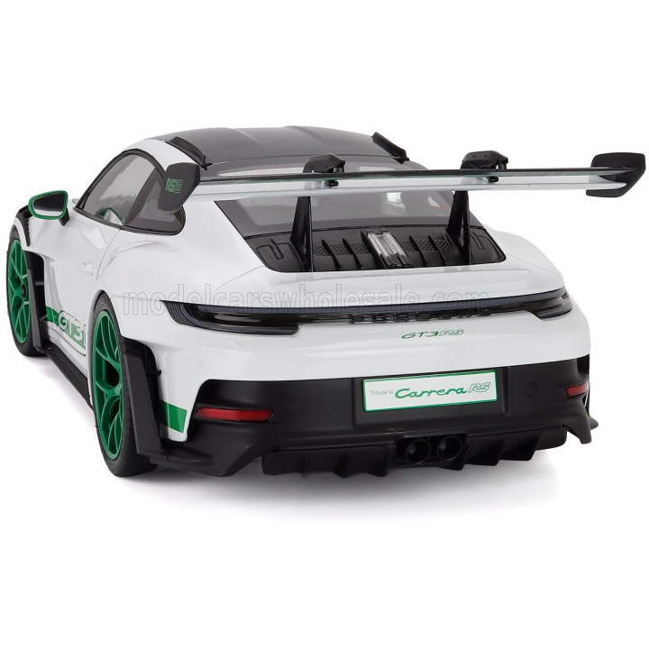 NOREV PORSCHE 911 992 GT3 RS COUPE 2022 - WHITE GREEN 1/12