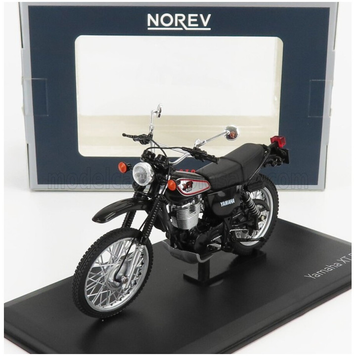 NOREV YAMAHA XT500 1988 - BLACK SILVER 1/18