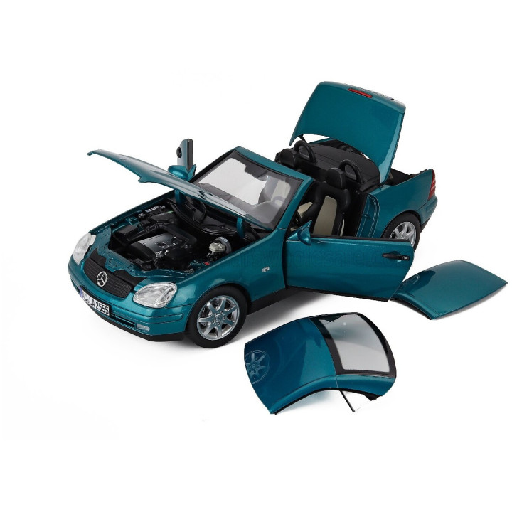NOREV MERCEDES BENZ SLK-CLASS SLK350 CABRIOLET SPIDER 1996 - GREEN 1/18