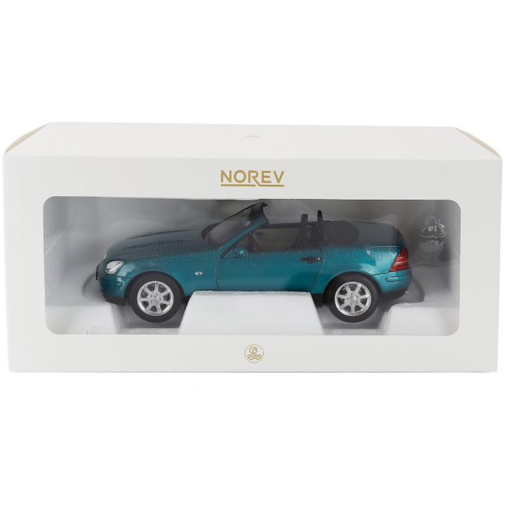 NOREV MERCEDES BENZ SLK-CLASS SLK350 CABRIOLET SPIDER 1996 - GREEN 1/18