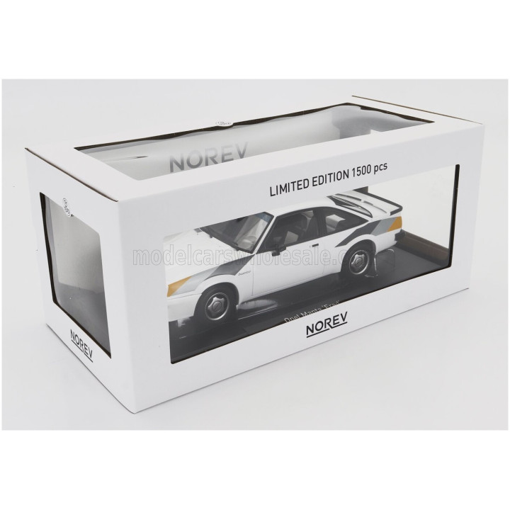 NOREV OPEL MANTA B 1984 - IRMSCHER MANTA - THE MOVIE FRED - WHITE 1/18