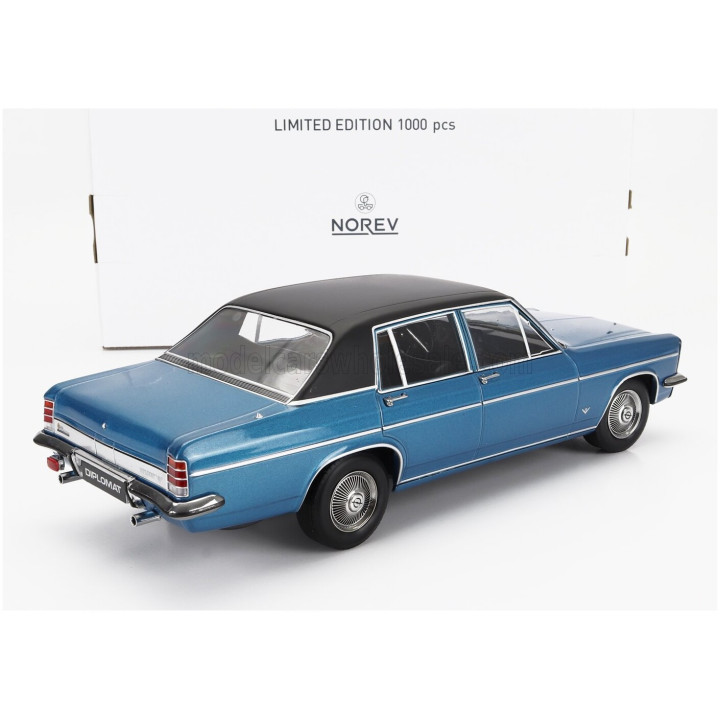NOREV OPEL DIPLOMAT V8 1969 - BLUE BLACK 1/18