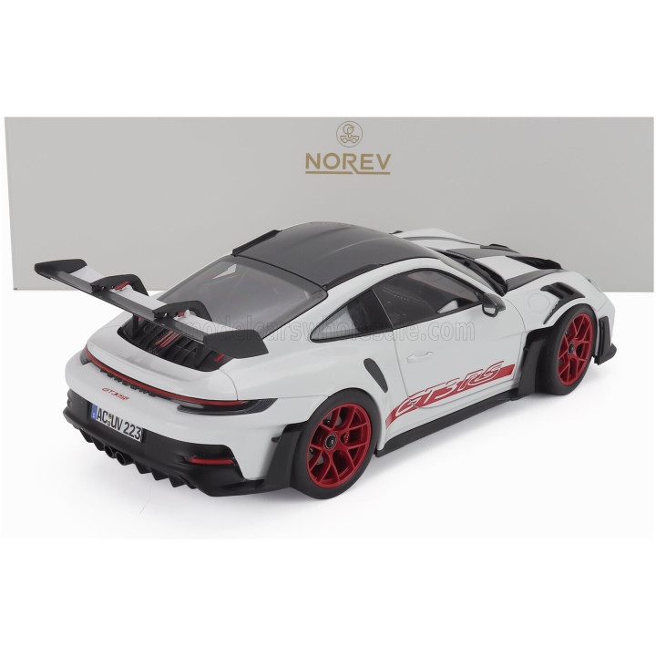 NOREV PORSCHE 911 992 GT3 RS WEISSACH PACKAGE COUPE 2022 - WHITE BLACK RED 1/18