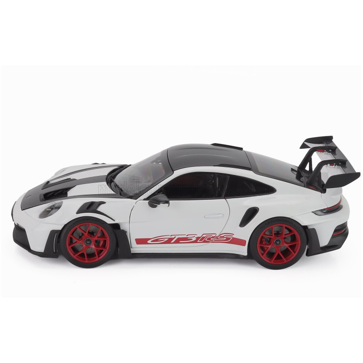 NOREV PORSCHE 911 992 GT3 RS WEISSACH PACKAGE COUPE 2022 - WHITE BLACK RED 1/18