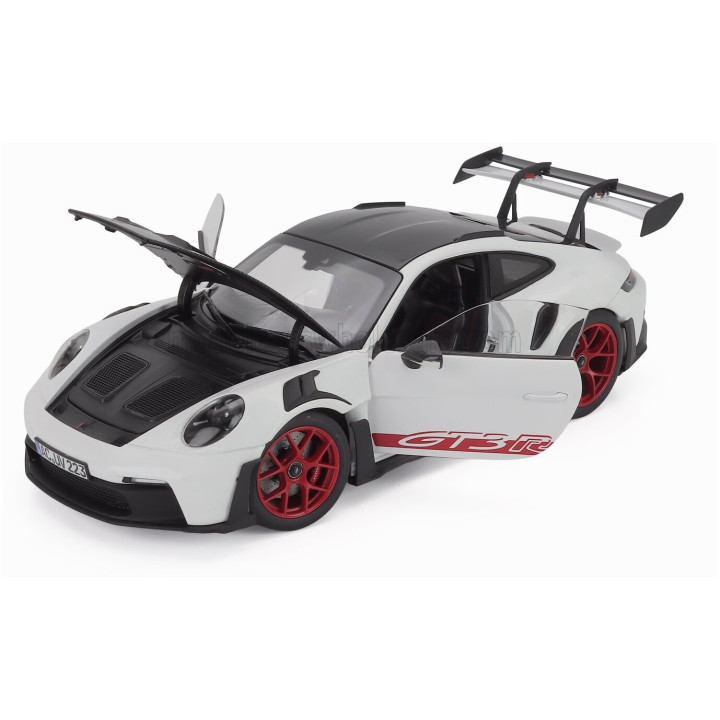NOREV PORSCHE 911 992 GT3 RS WEISSACH PACKAGE COUPE 2022 - WHITE BLACK RED 1/18
