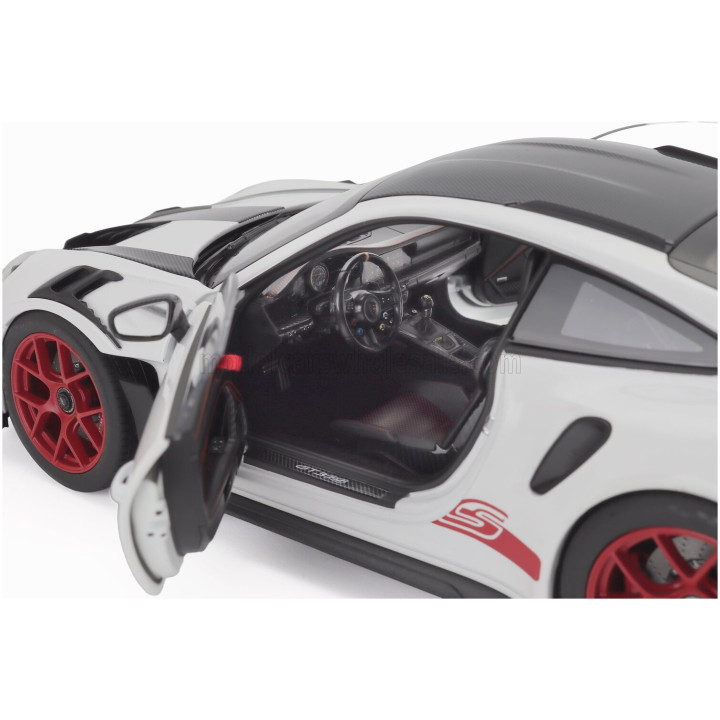 NOREV PORSCHE 911 992 GT3 RS WEISSACH PACKAGE COUPE 2022 - WHITE BLACK RED 1/18