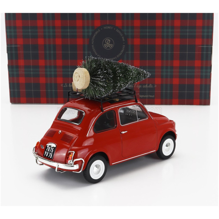 NOREV FIAT 500L 1968 - CHRISTMAS EDITION - RED 1/18