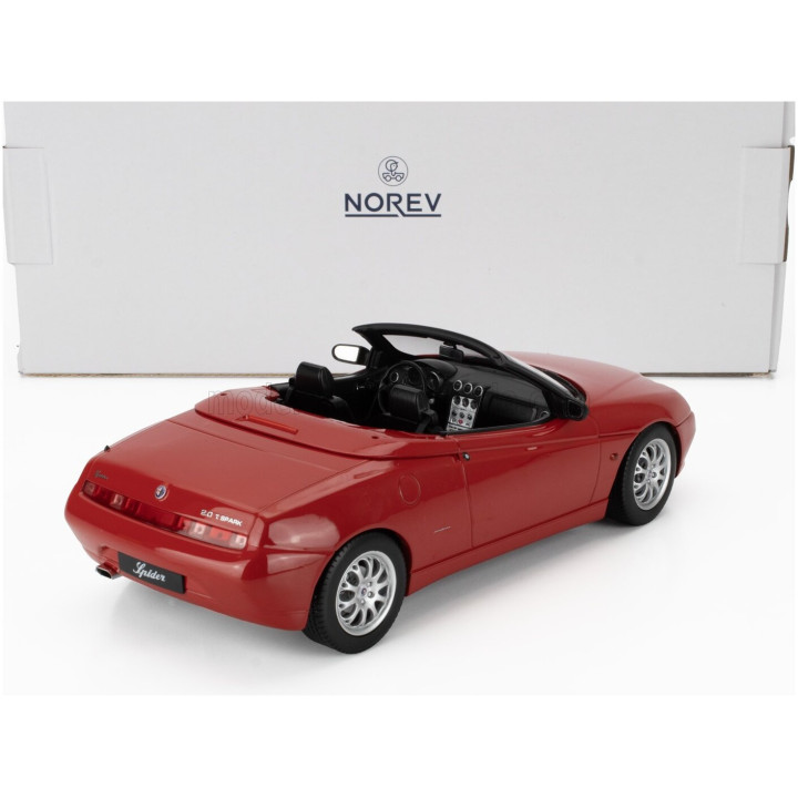 NOREV ALFA ROMEO SPIDER 2.0 TWIN SPARK CABRIOLET SOFT-TOP 1999 - RED 1/18