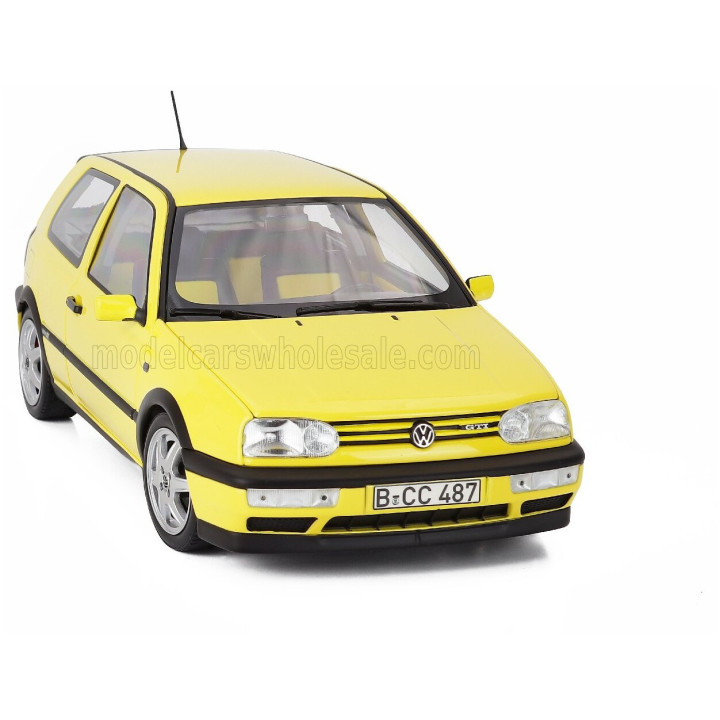 NOREV VOLKSWAGEN GOLF III GTi 1994 - YELLOW 1/18