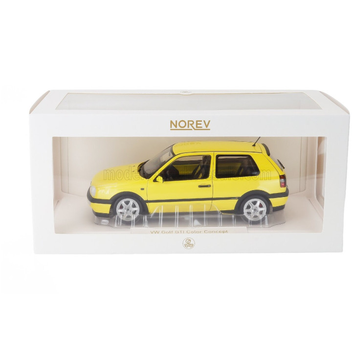 NOREV VOLKSWAGEN GOLF III GTi 1994 - YELLOW 1/18