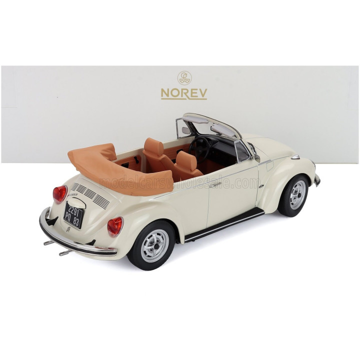 NOREV VOLKSWAGEN BEETLE 1303 CABRIOLET 1972 - IVORY 1/18