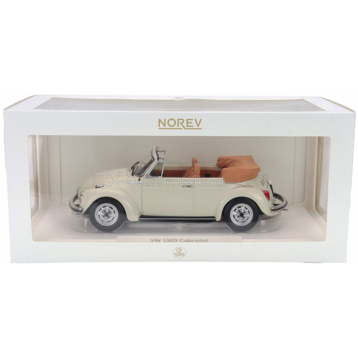 NOREV VOLKSWAGEN BEETLE 1303 CABRIOLET 1972 - IVORY 1/18