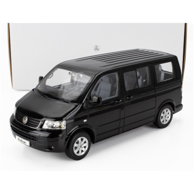 NOREV VOLKSWAGEN T5 MULTIVAN MINIBUS 2003 - BLACK 1/18