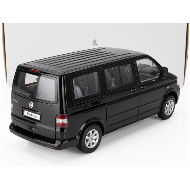 NOREV VOLKSWAGEN T5 MULTIVAN MINIBUS 2003 - BLACK 1/18