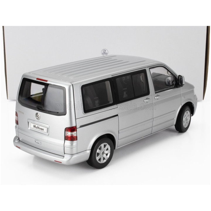 NOREV VOLKSWAGEN T5 MULTIVAN MINIBUS 2003 - SILVER 1/18