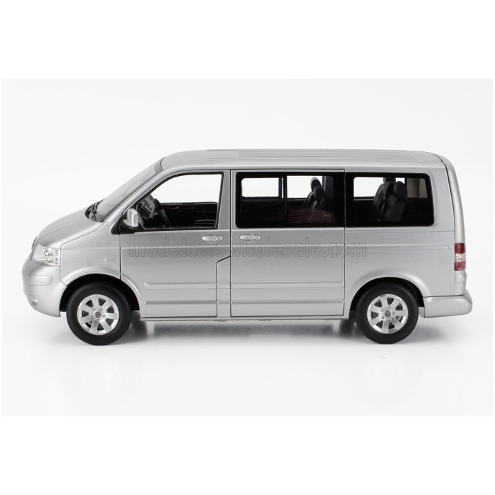 NOREV VOLKSWAGEN T5 MULTIVAN MINIBUS 2003 - SILVER 1/18