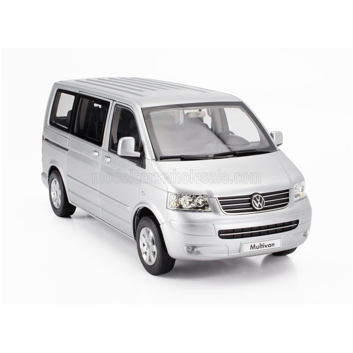 NOREV VOLKSWAGEN T5 MULTIVAN MINIBUS 2003 - SILVER 1/18