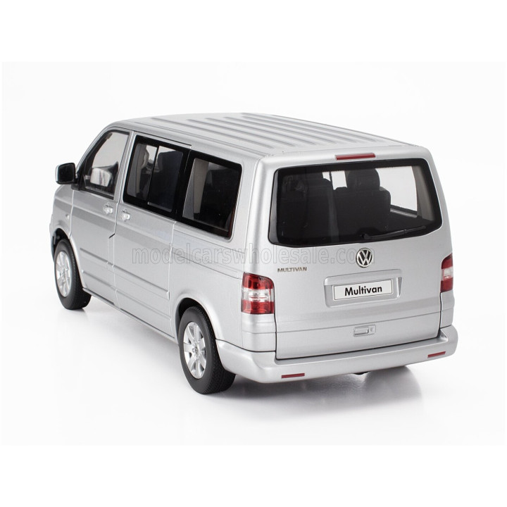 NOREV VOLKSWAGEN T5 MULTIVAN MINIBUS 2003 - SILVER 1/18