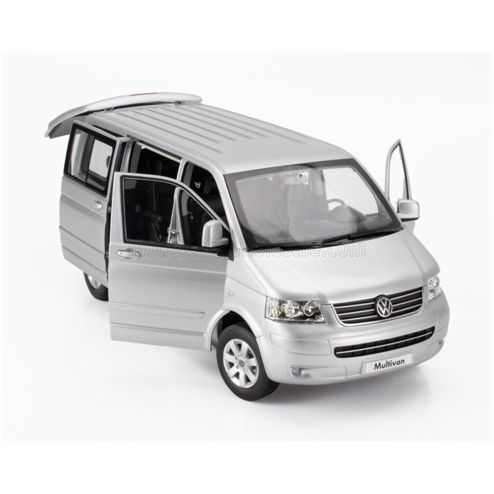 NOREV VOLKSWAGEN T5 MULTIVAN MINIBUS 2003 - SILVER 1/18