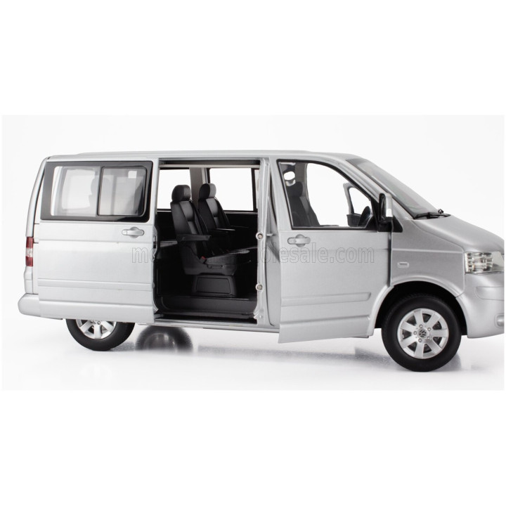 NOREV VOLKSWAGEN T5 MULTIVAN MINIBUS 2003 - SILVER 1/18