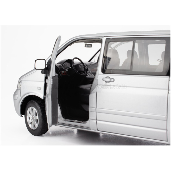NOREV VOLKSWAGEN T5 MULTIVAN MINIBUS 2003 - SILVER 1/18