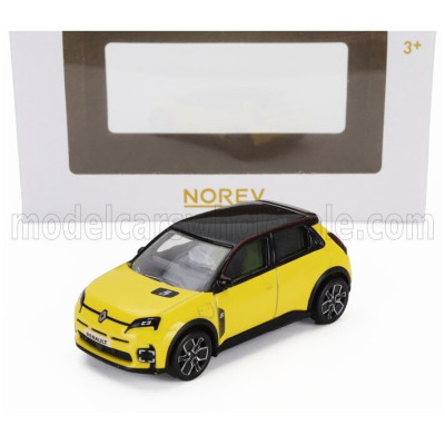 NOREV RENAULT R5 E-TECH FULL ELECTRIC 2024 - POP YELLOW BLACK 1/64