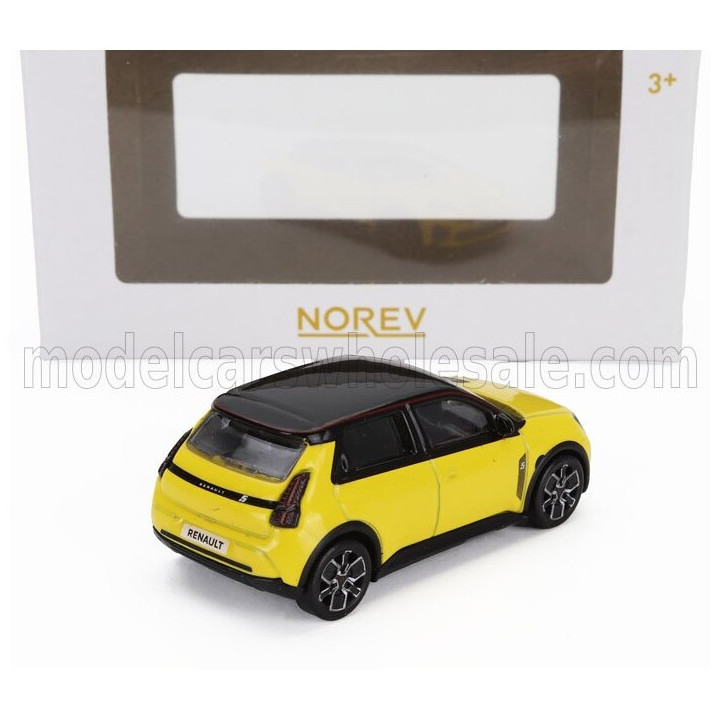 NOREV RENAULT R5 E-TECH FULL ELECTRIC 2024 - POP YELLOW BLACK 1/64