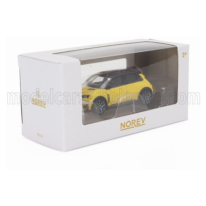 NOREV RENAULT R5 E-TECH FULL ELECTRIC 2024 - POP YELLOW BLACK 1/64