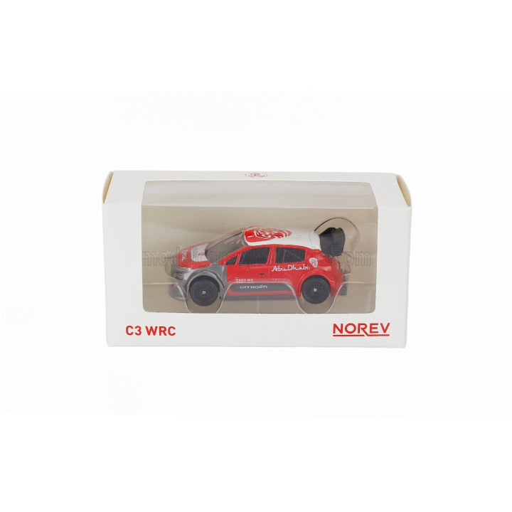 NOREV CITROEN C3 WRC ABU DHABI RALLY SEASON 2017 - RED WHITE 1/64