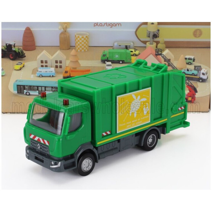 NOREV RENAULT RUBBISH TRUCK D 2.1 - GREEN 1/43