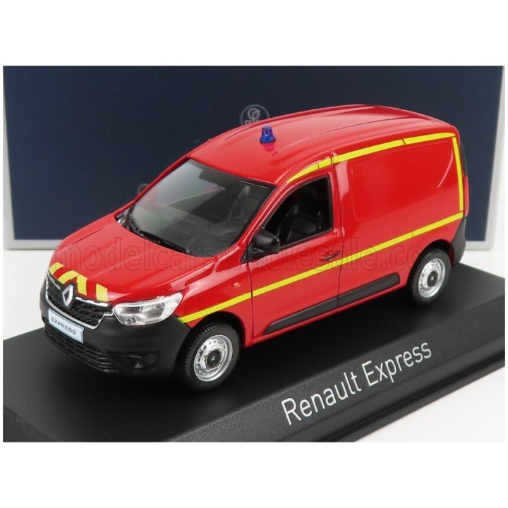 NOREV RENAULT EXPRESS VAN SAPEURS POMPIERS 2021 - RED YELLOW 1/43