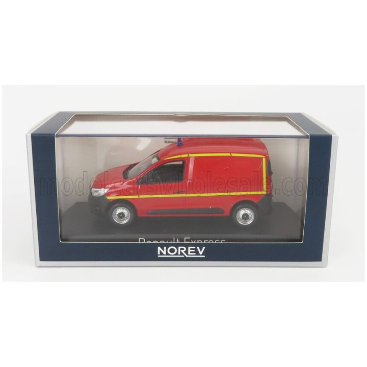 NOREV RENAULT EXPRESS VAN SAPEURS POMPIERS 2021 - RED YELLOW 1/43