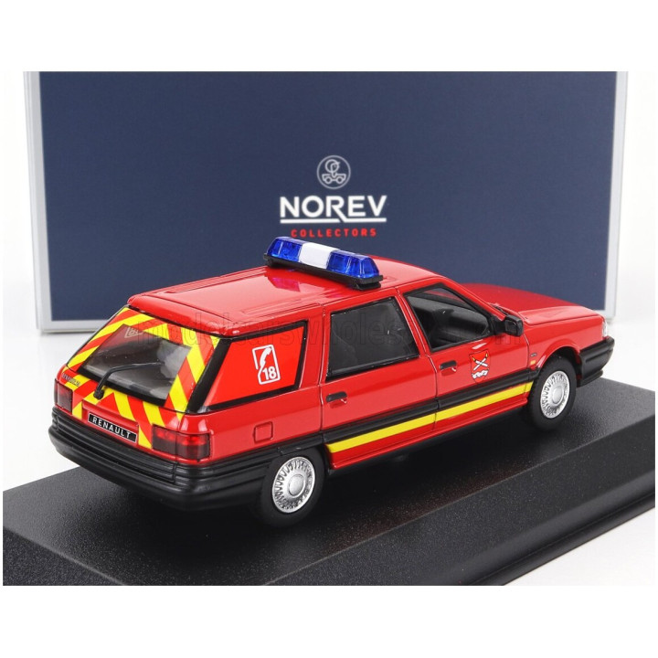 NOREV RENAULT R21 NEVADA SW STATION WAGON SAPEURS POMPIERS 1991 - RED 1/43
