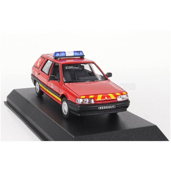 NOREV RENAULT R21 NEVADA SW STATION WAGON SAPEURS POMPIERS 1991 - RED 1/43