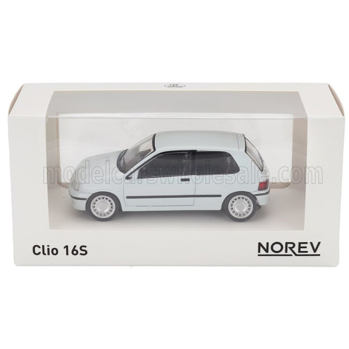 NOREV RENAULT CLIO 16S 1991 - WHITE 1/43