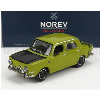 NOREV SIMCA 1000 RALLY 2 1974 - ACID GREEN BLACK 1/87