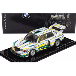 NOREV BMW 3-SERIES 320i Gr.5 1977 - ART CAR ROY LICHTENSTEIN - WHITE YELLOW GREEN 1/43