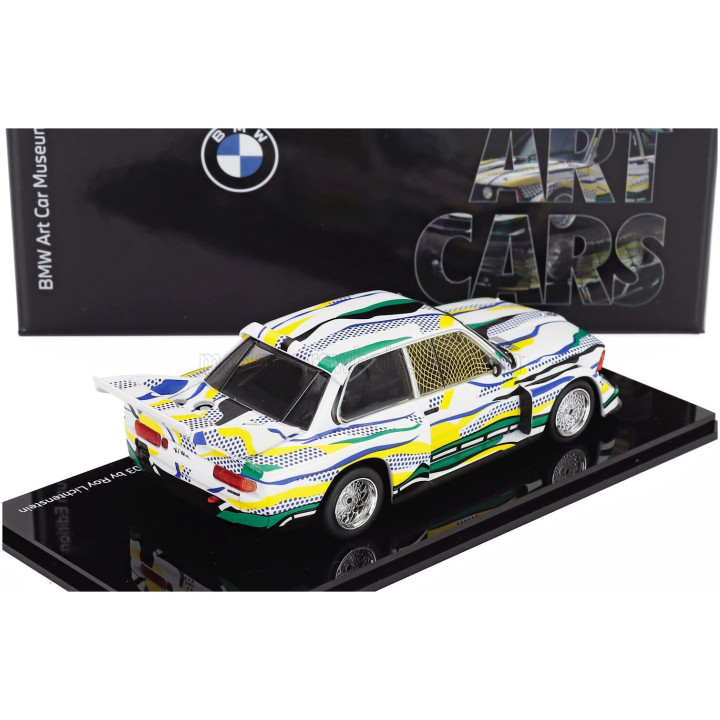 NOREV BMW 3-SERIES 320i Gr.5 1977 - ART CAR ROY LICHTENSTEIN - WHITE YELLOW GREEN 1/43