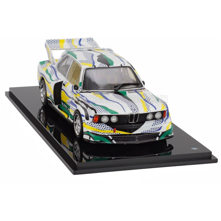NOREV BMW 3-SERIES 320i Gr.5 1977 - ART CAR ROY LICHTENSTEIN - WHITE YELLOW GREEN 1/43