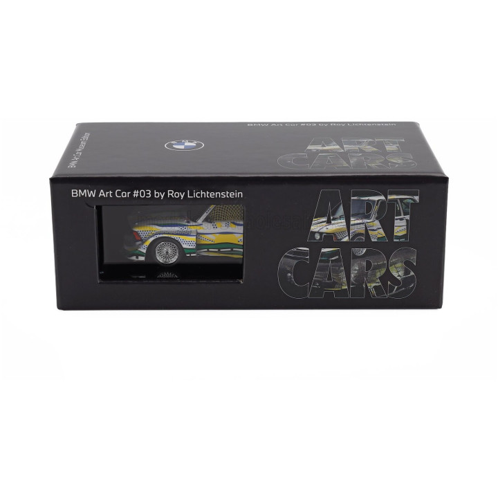 NOREV BMW 3-SERIES 320i Gr.5 1977 - ART CAR ROY LICHTENSTEIN - WHITE YELLOW GREEN 1/43