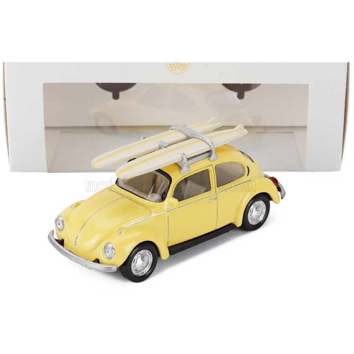NOREV VOLKSWAGEN BEETLE MAGGIOLINO 1303 WITH SURF 1973 - YELLOW 1/43