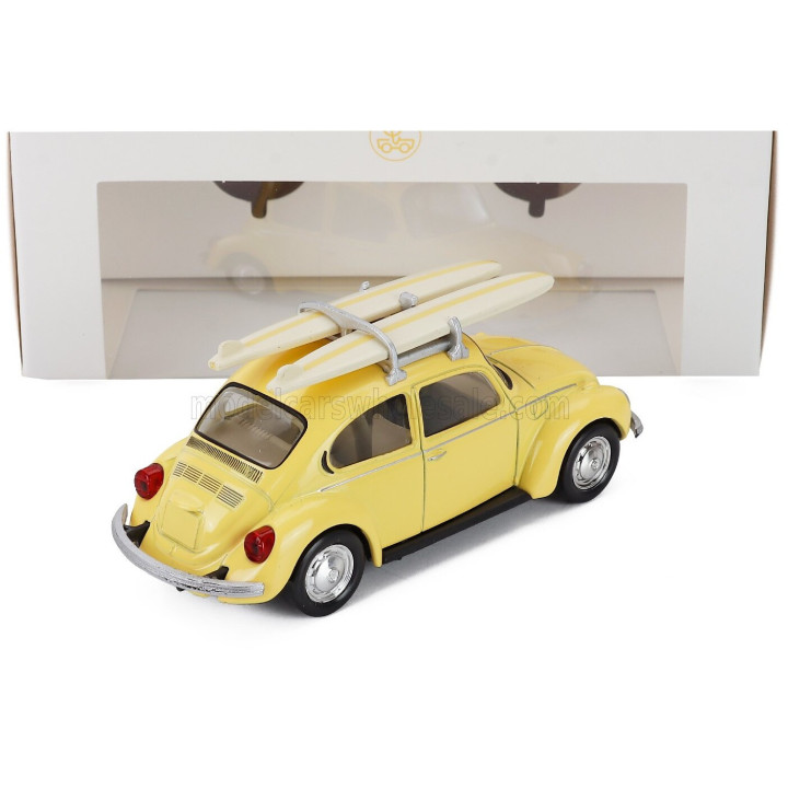 NOREV VOLKSWAGEN BEETLE MAGGIOLINO 1303 WITH SURF 1973 - YELLOW 1/43